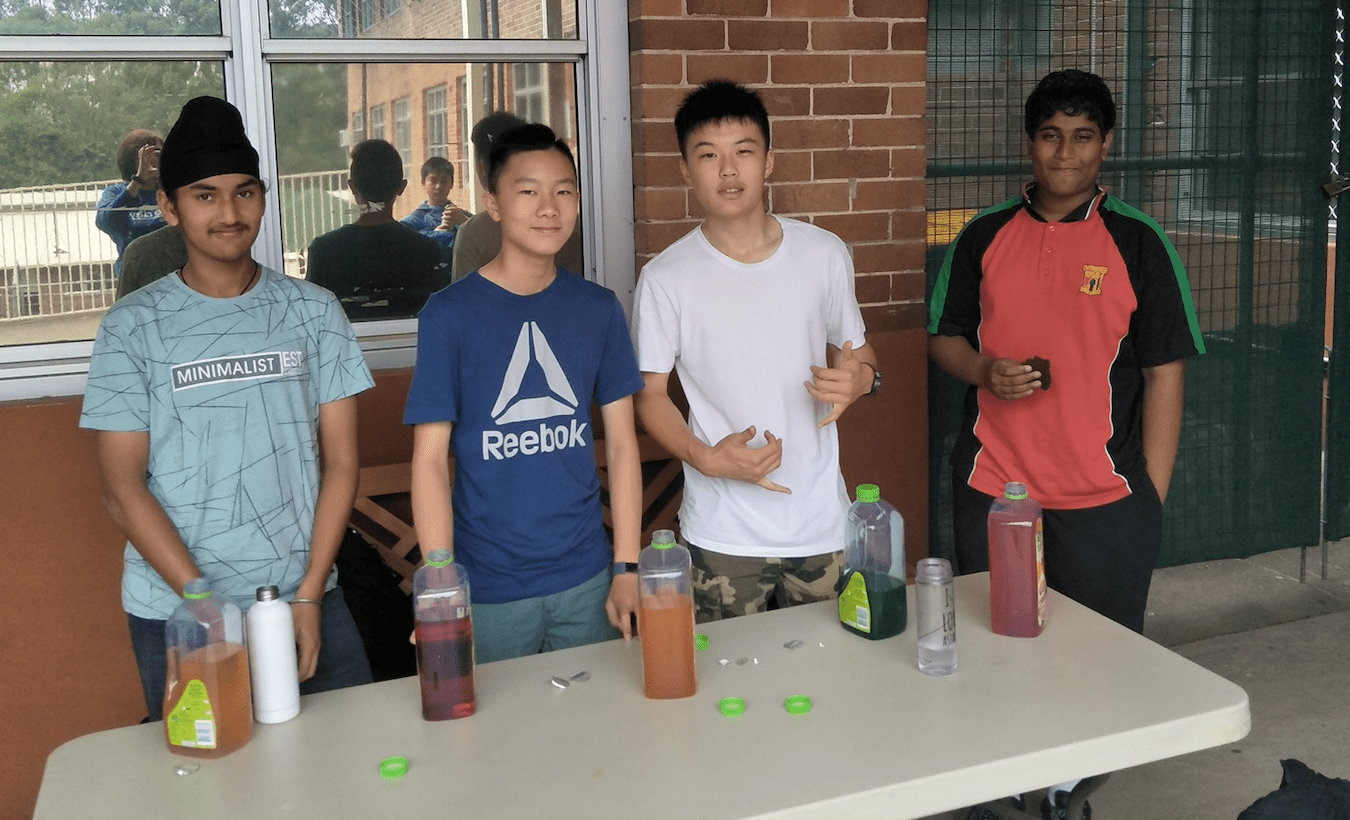 Students at Normanhurst High School for Return and Earn